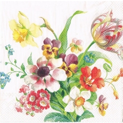 Serwetka -1545- kwiaty , bukiet